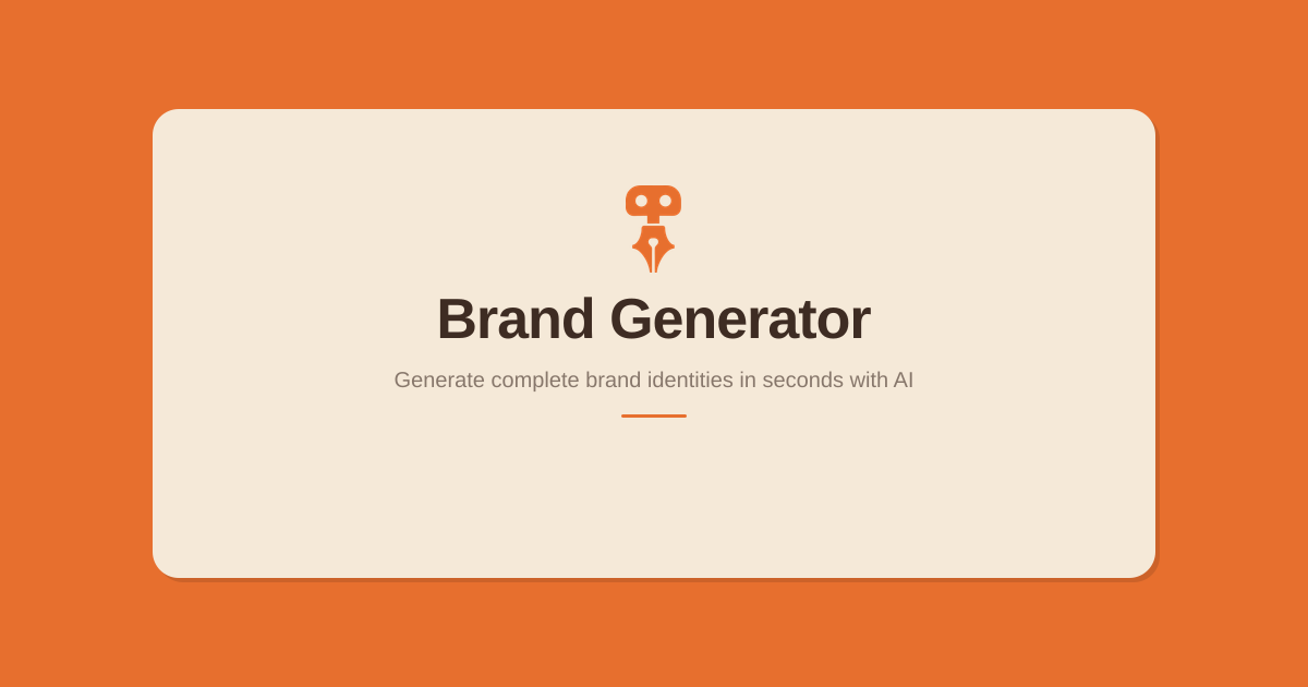 Brand Generator screenshot